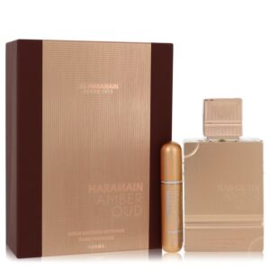 Al Haramain Amber Oud Gold Edition Extreme by Al Haramain Gift Set - 3.4 Pure Perfume Spray + 0.34 oz Refillable Spray for Women
