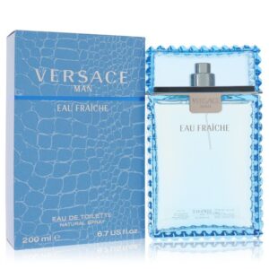 Versace Man by Versace Eau Fraiche Eau De Toilette Spray (Blue) 6.7 oz for Men