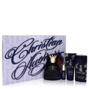 Christian Audigier by Christian Audigier Gift Set - 3.4 oz Eau De Toilette Spray + .25 oz MIN EDT + 3 oz Body Wash + 2.75 Deodorant Stick  for Men