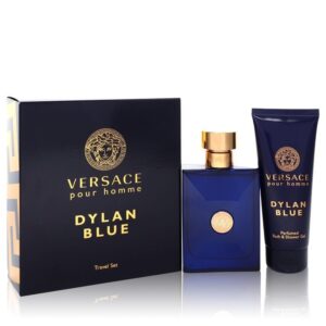 Versace Pour Homme Dylan Blue by Versace Gift Set - 3.4 oz Eau de Toilette Spray + 3.4 oz Shower Gel  for Men