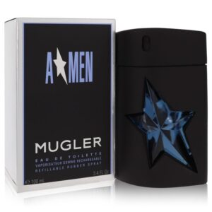 ANGEL by Thierry Mugler Eau De Toilette Spray Refillable (Rubber) 3.4 oz Men