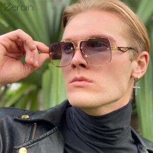 Fashion Square Sunglasses Women Double Bean Glasses Retro Sunglass Men Luxury Designer Eyewear UV400 Sun Glass Gradient Shades