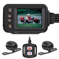 MT30 New Motorcycle Dash Cam 1080P Full HD Front Rear View Camera Waterproof Motorcycle Dual-Lens Driving GPS Recorder Box built in 32GB