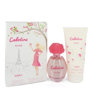 Cabotine Rose by Parfums Gres Gift Set - 3.4 oz Eau De Toilette Spray + 6.7 oz Body Lotion