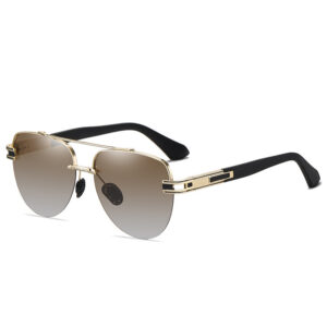 Polarized Men's Large Frame Frameless Sunglasses