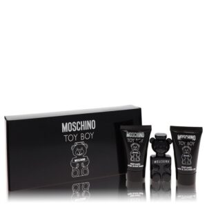 Moschino Toy Boy by Moschino Gift Set - .17 oz Mini EDP + .8 oz Shower Gel + .8 oz After Shave Balm