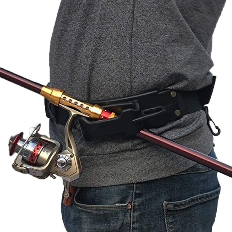 Fly Fishing 3rd Hand Rod Holder Adjustable Belt Fishing Rod Holder